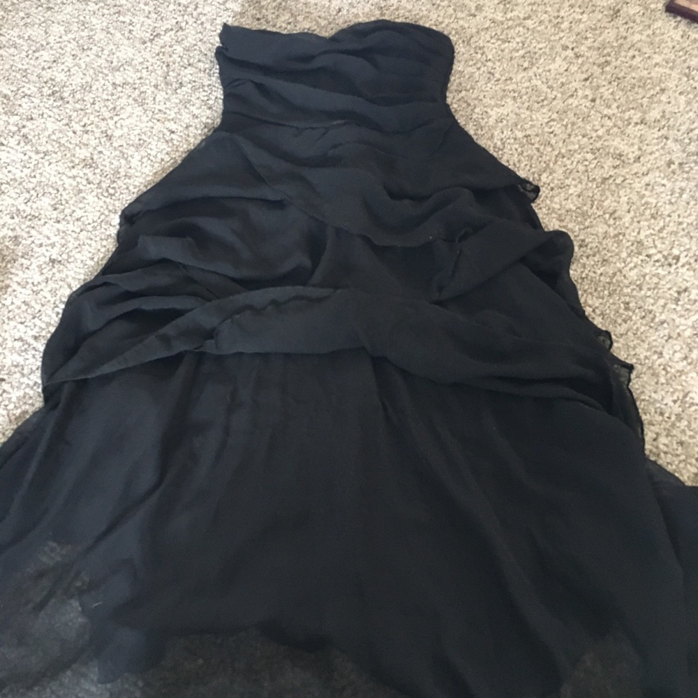 4/65 Black high low dress.